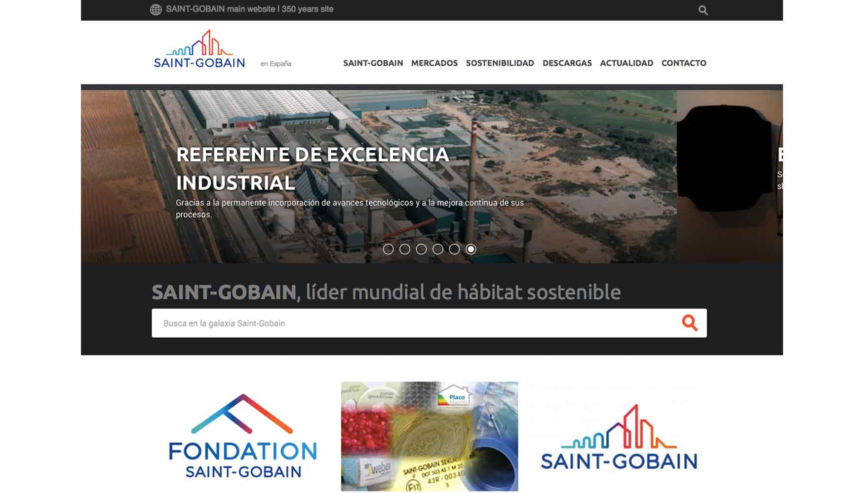 Saint Gobain lanza su nueva web en España